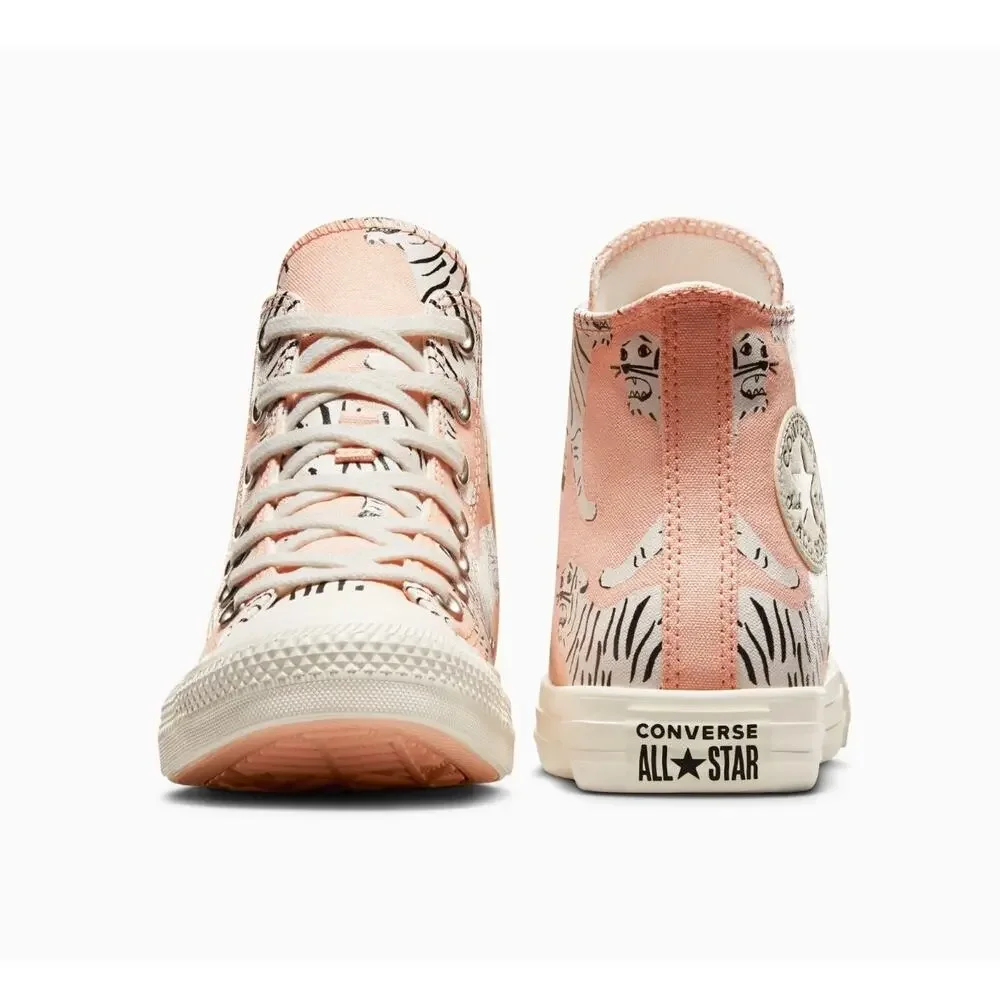 Converse Chuck Taylor All Star Hi Tiger Print Animal Graphic High Top  NWOT 7.5 - Picture 5 of 11